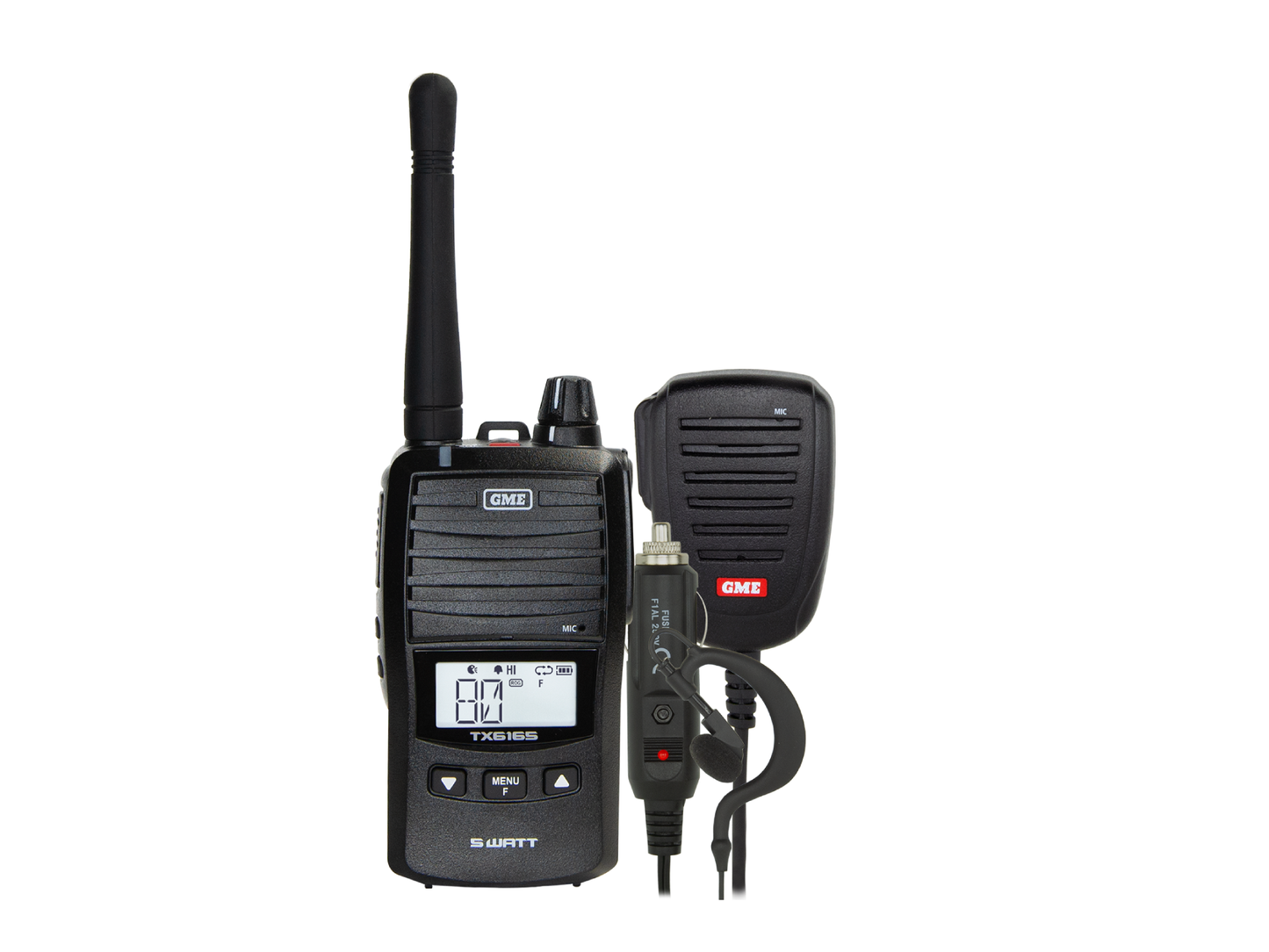 TX6165 5 Watt IP67 UHF CB Handheld Radio Kit